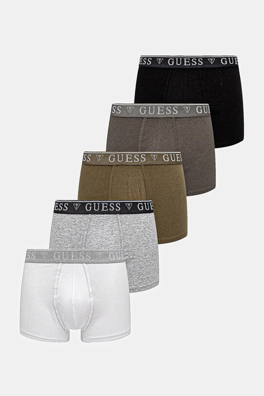 Boxerky Guess 5-pak pletenina biela U4YG16.K6YW1