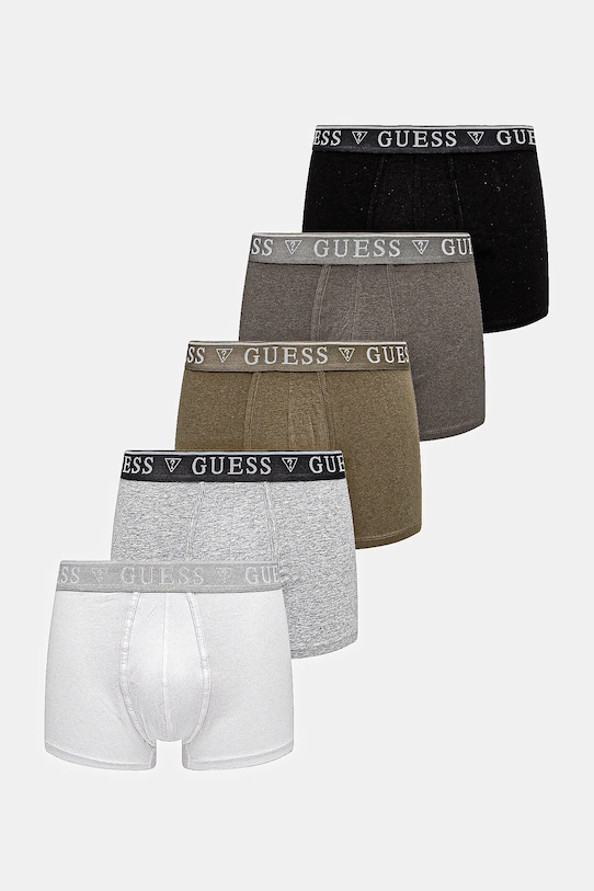 Boxerky Guess 5-pack pletenina bílá U4YG16.K6YW1