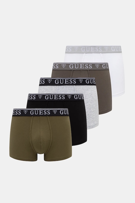 Boxerky Guess 5-pak pletenina sivá U4YG16.K6YW1