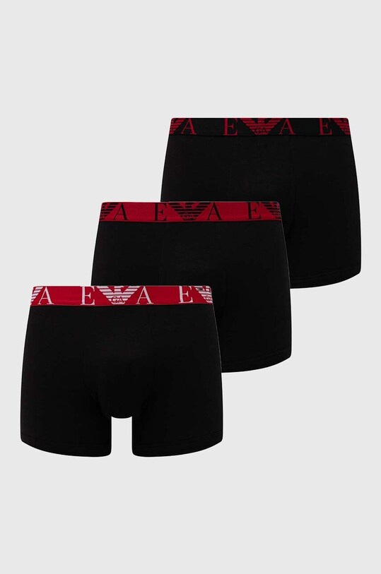 Emporio Armani Underwear bokserki 3-pack dzianina czarny 111473.4F715