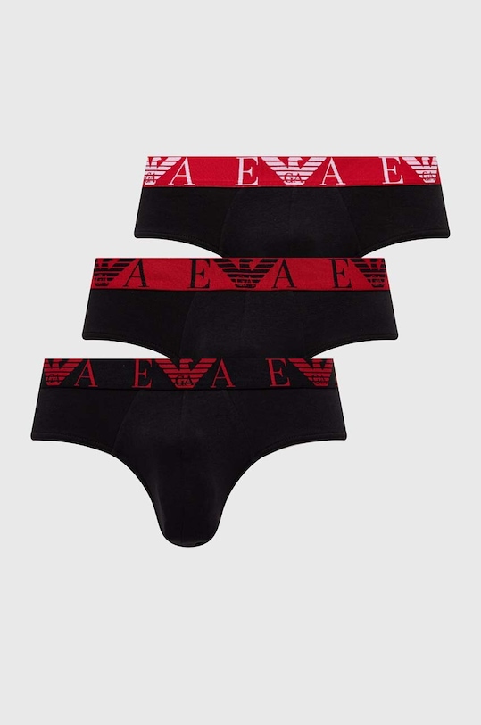 Emporio Armani Underwear slipy wzorzyste czarny 111734.4F715