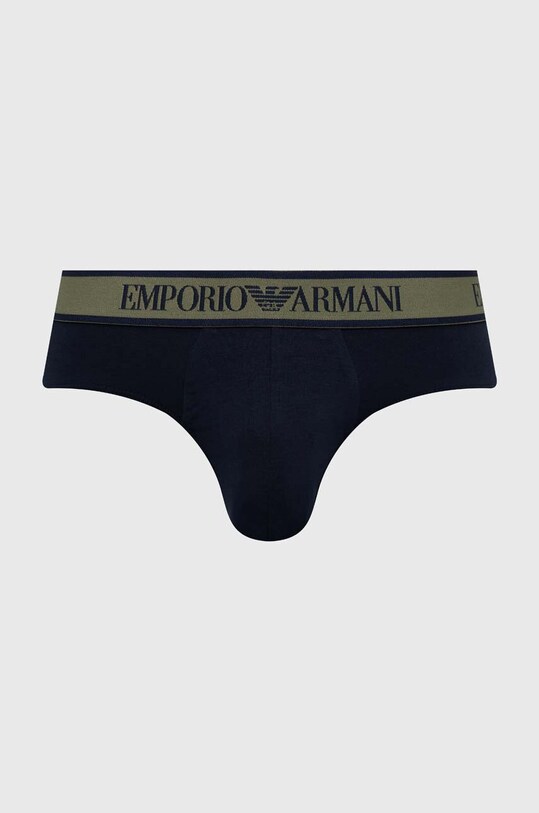 Одежда Слипы Emporio Armani Underwear 3 шт 111734.4F717 тёмно-синий