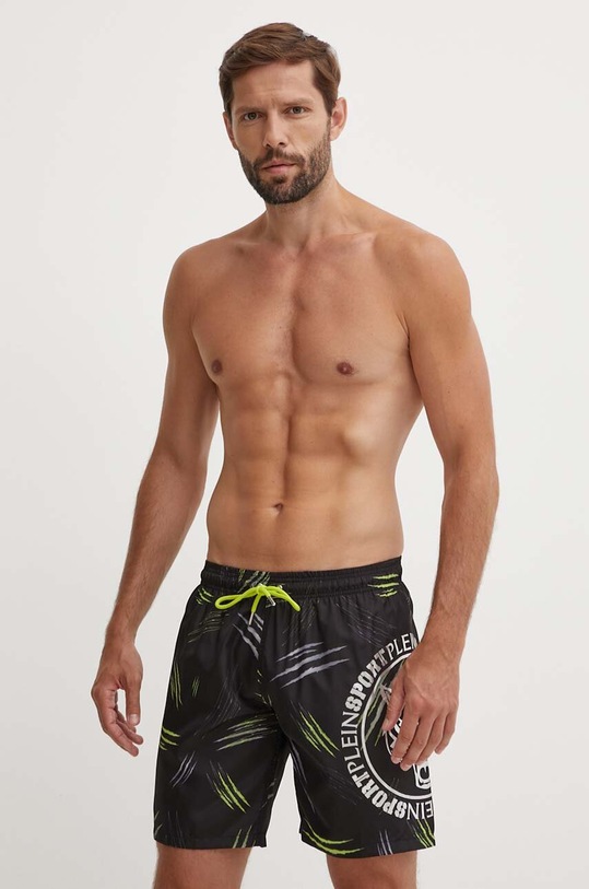 PLEIN SPORT szorty kąpielowe PS24MBL06 czarny AW24