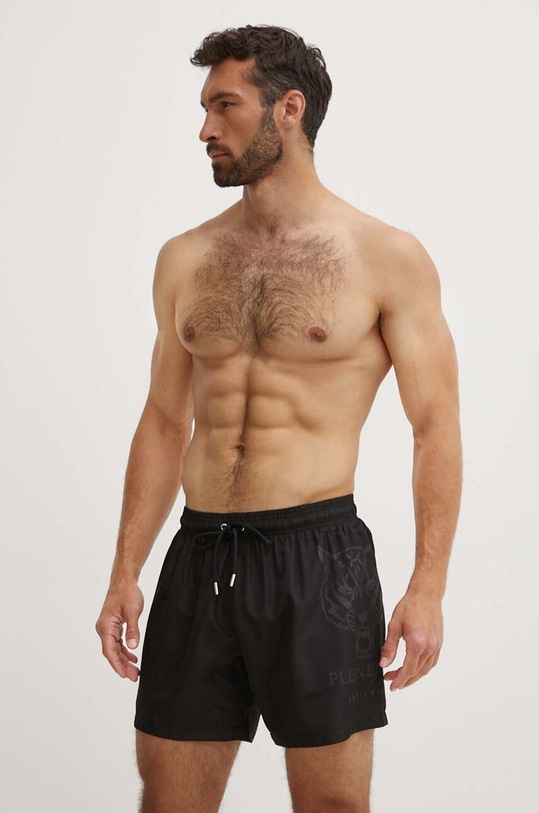 PLEIN SPORT pantaloncini da bagno nero PS24MBM04