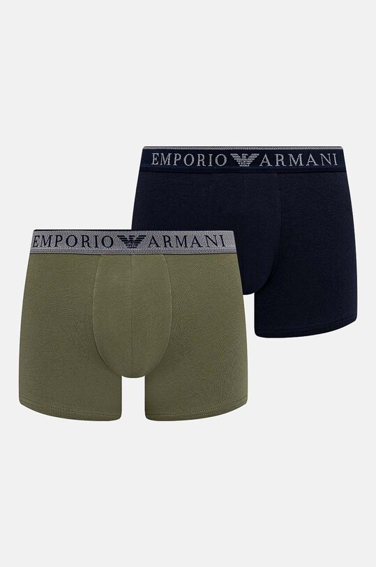 Emporio Armani Underwear bokserki 2-pack dzianina zielony 111769.4F720