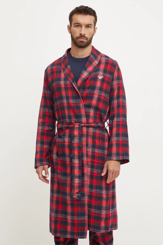 Emporio Armani Underwear halat de baie din bumbac 111910.4F599 rosu AW24