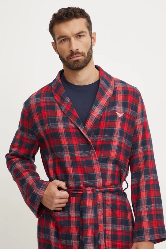 Emporio Armani Underwear halat de baie din bumbac rosu 111910.4F599