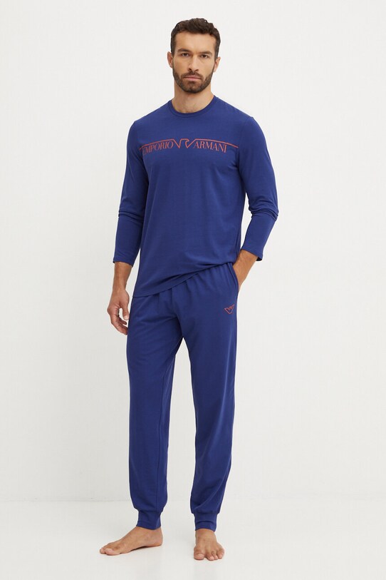 Emporio Armani Underwear pijama set bleumarin 112033.4F516