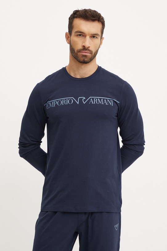 Odzież Emporio Armani Underwear piżama 112033.4F516 granatowy