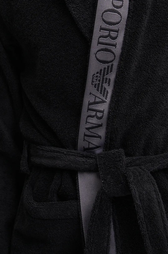 Emporio Armani Underwear pamut köntös 112057.CS591 fekete