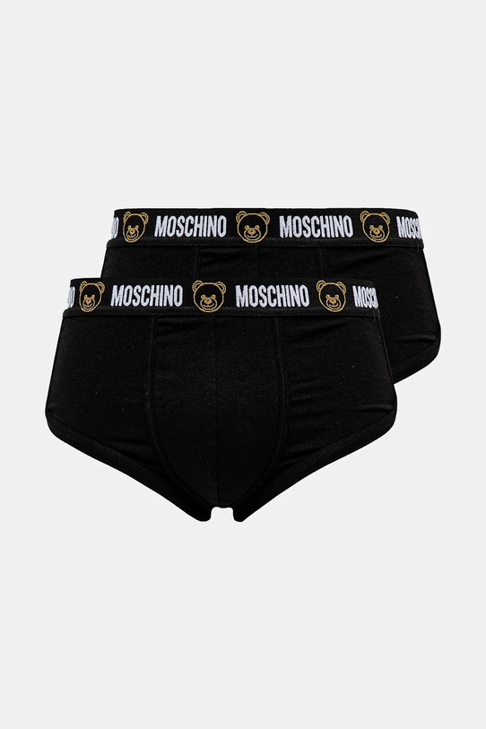 Σλιπ Moschino Underwear 2-pack πλεκτό ύφασμα μαύρο 1302.4406