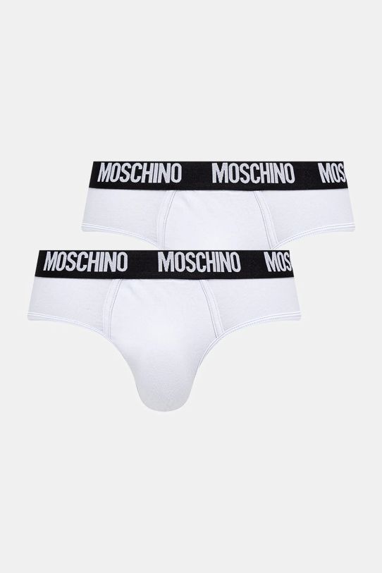 Moschino Underwear slipy 2-pack dzianina biały 1388.4301