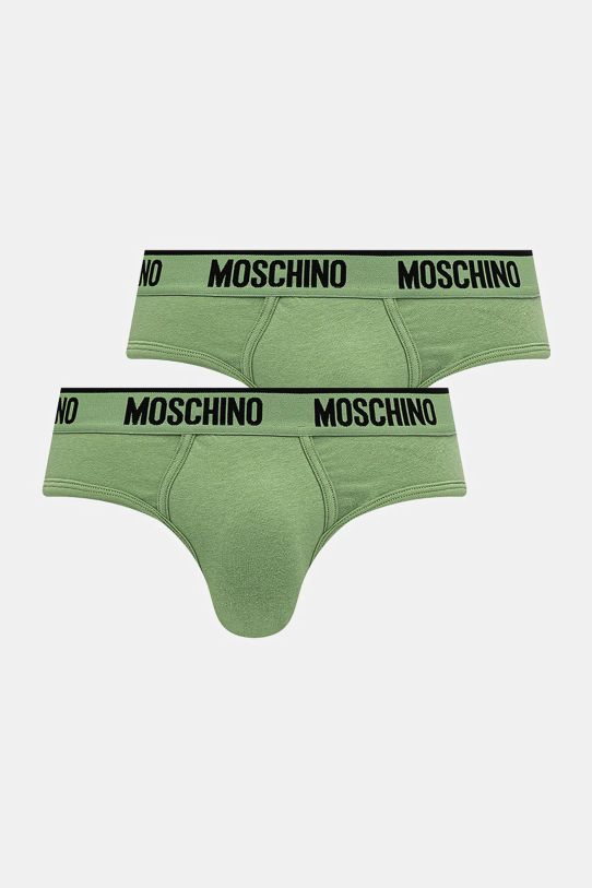 Moschino Underwear slipy 2-pack dzianina zielony 1396.4402