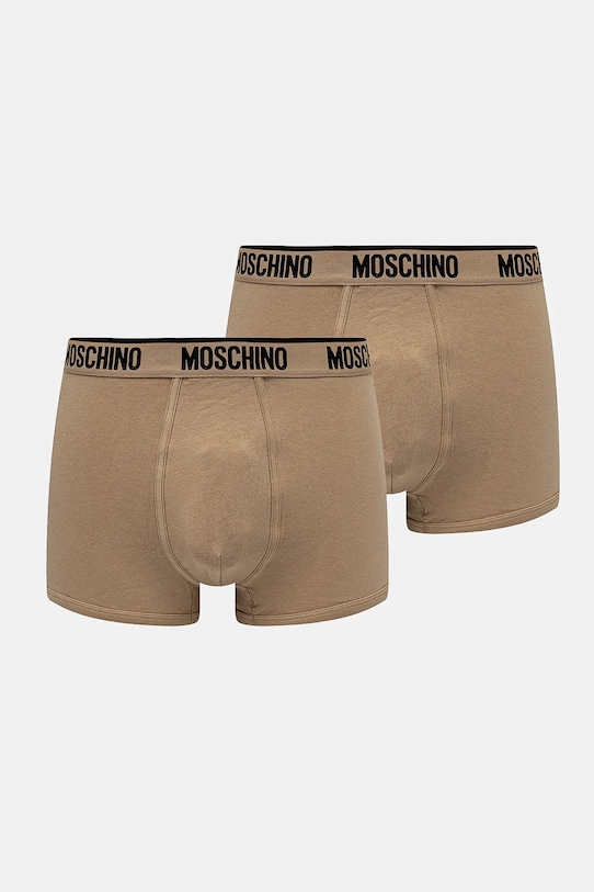 Moschino Underwear bokserki 2-pack dzianina beżowy 1397.4402
