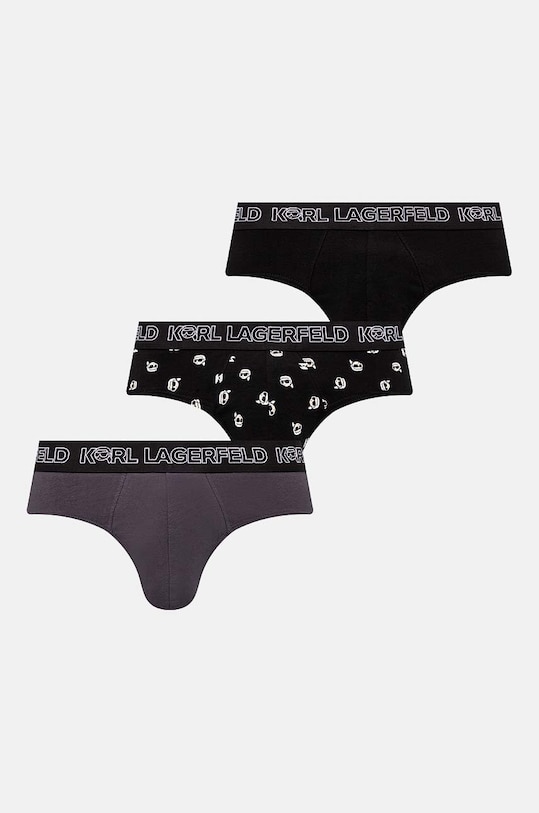 Karl Lagerfeld slip 3-pack uni negru 245M2106