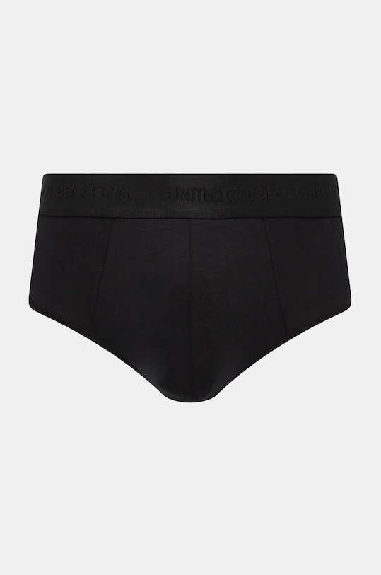 Σλιπ United Colors of Benetton πλεκτό ύφασμα μαύρο 3XKP2S00F
