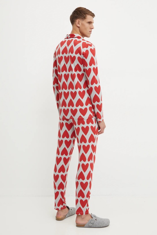 Bavlněné pyžamo United Colors of Benetton 3MR74P02E šedá AW24