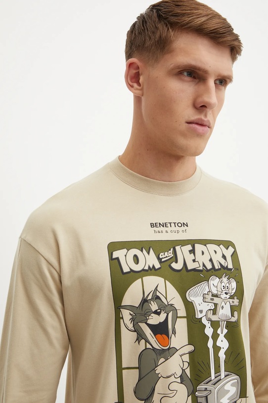 Pyžamo United Colors of Benetton x TOM&JERRY 3DKE4P02C béžová
