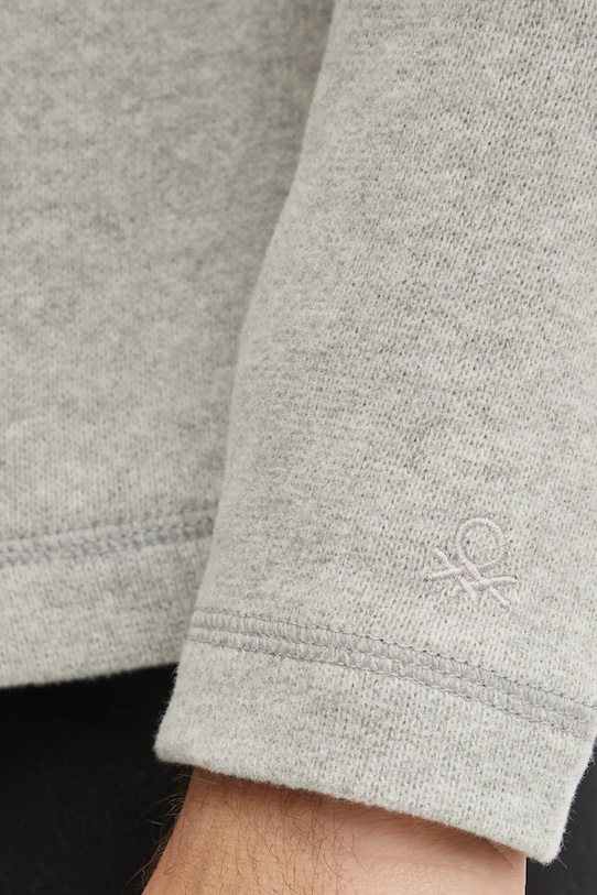 United Colors of Benetton bluza pijama 3Q414M01T gri