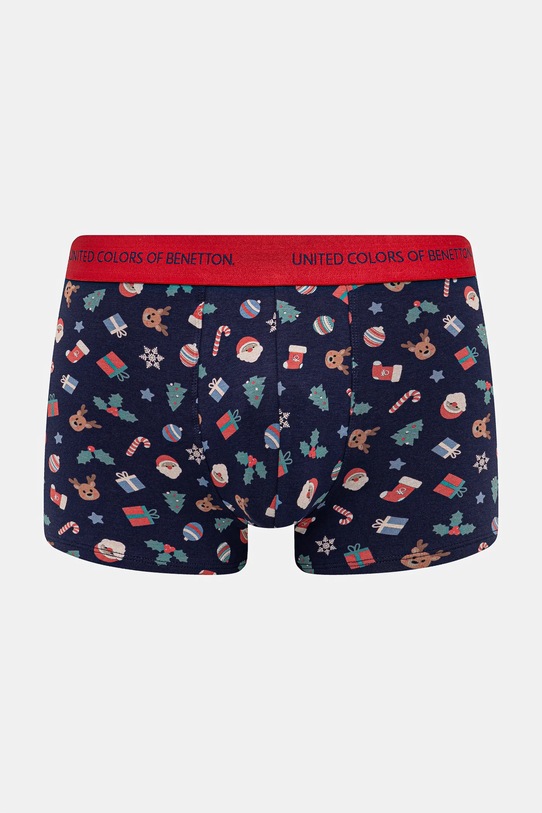 Μποξεράκια United Colors of Benetton εφαρμοστό σορτς μπόξερ σκούρο μπλε 3TRL2X01A