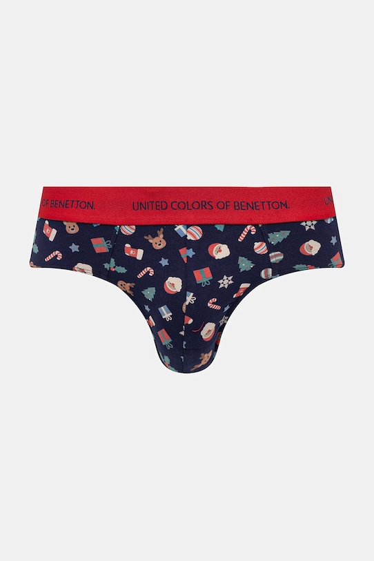 United Colors of Benetton slipy wzorzyste granatowy 3TRL2S00I