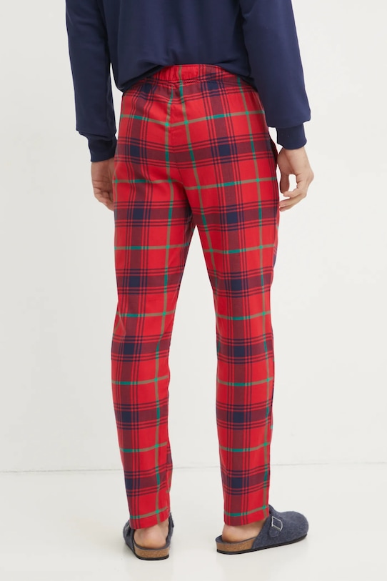Одежда Хлопковые пижамные брюки United Colors of Benetton 43UL4F009 красный