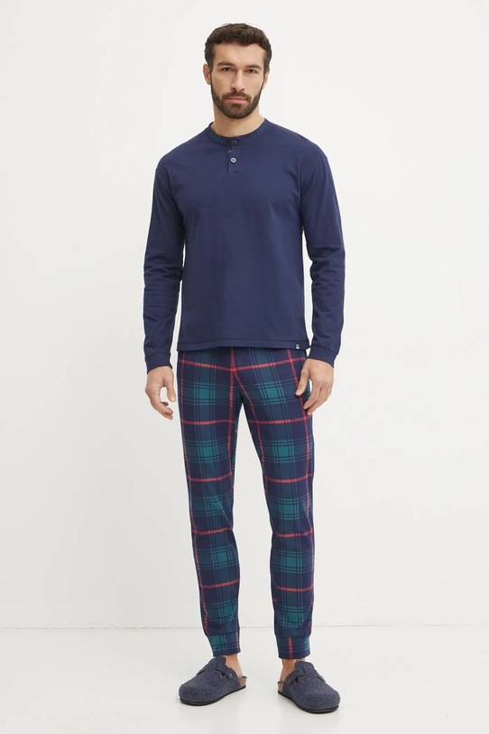 United Colors of Benetton pijama set bleumarin 37MW4P02N