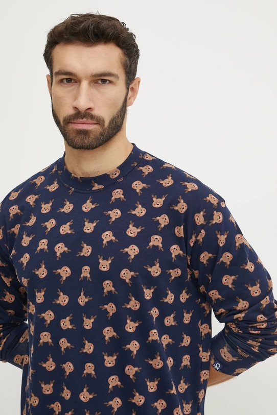 United Colors of Benetton pijama 38DK4P02L bleumarin