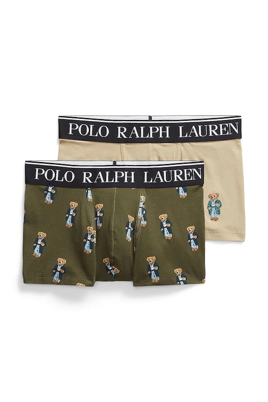 Памучни боксерки Polo Ralph Lauren (2 броя) памук зелен 714843425