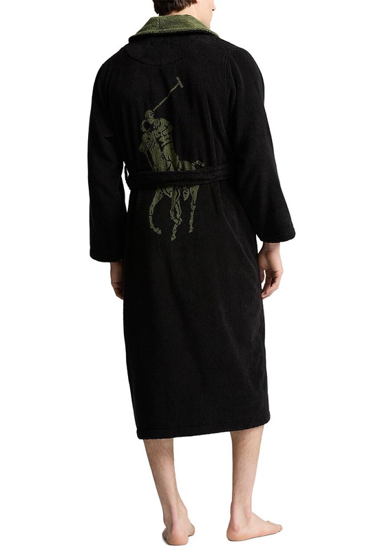 Polo Ralph Lauren halat de baie din bumbac 714854533 negru AW24