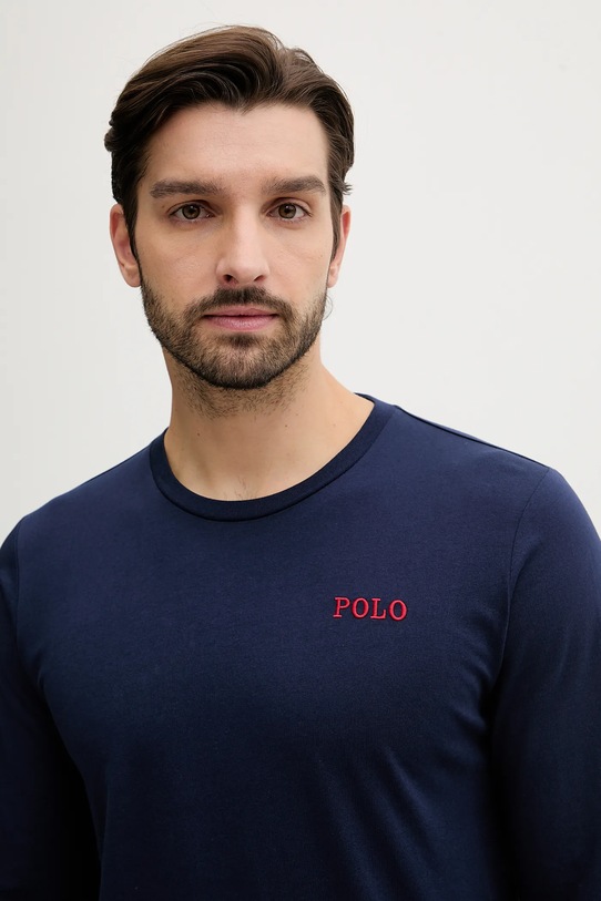 Polo Ralph Lauren piżama bawełniana 714950621 granatowy