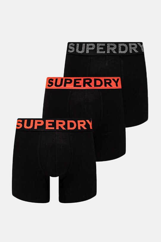 Superdry bokserki 3-pack dzianina czarny M3110452A.13A