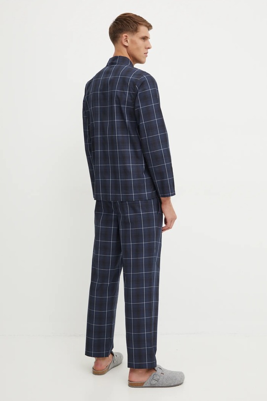 Bavlněné pyžamo BOSS 50527355 námořnická modř NC24