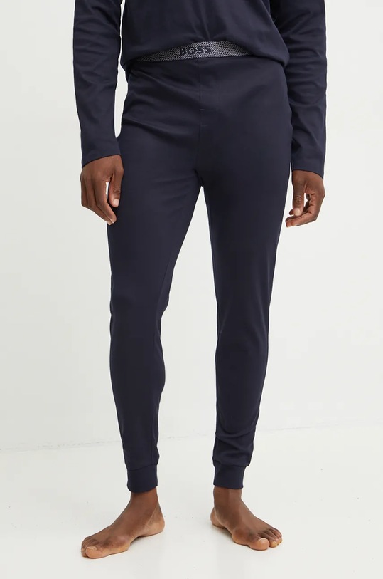 Pamučna pidžama BOSS mornarsko plava 50527499