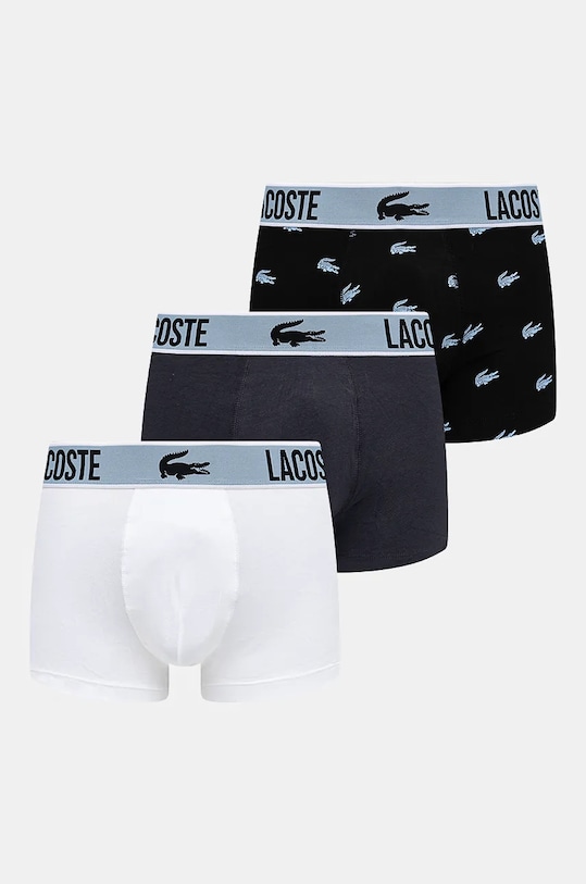Boxerky Lacoste 3-pack bavlna bílá 5H5152