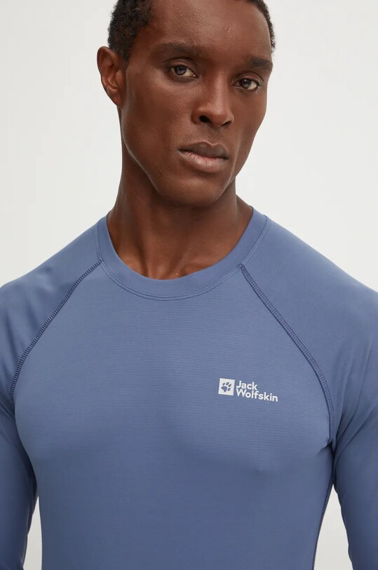 Jack Wolfskin longsleeve funkcyjny Infinite Light Planet friendly niebieski A60320