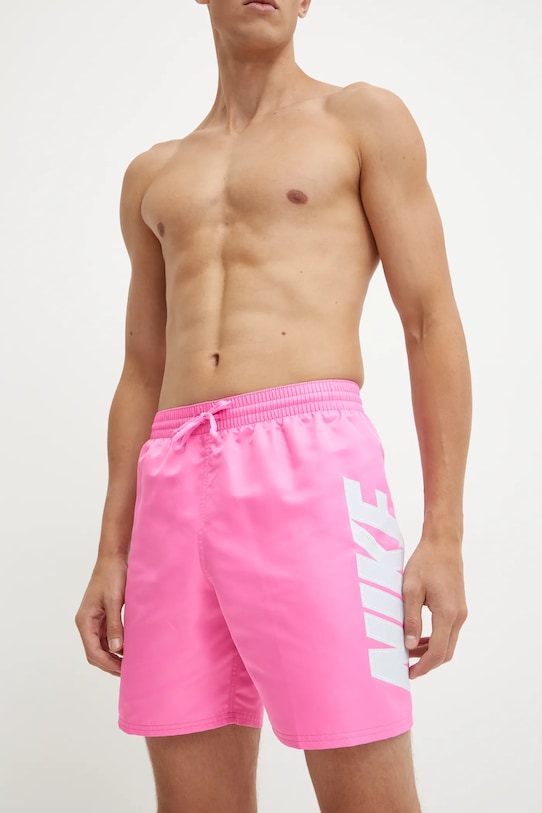 Nike szorty kąpielowe Big Block NESSE521 różowy AW24