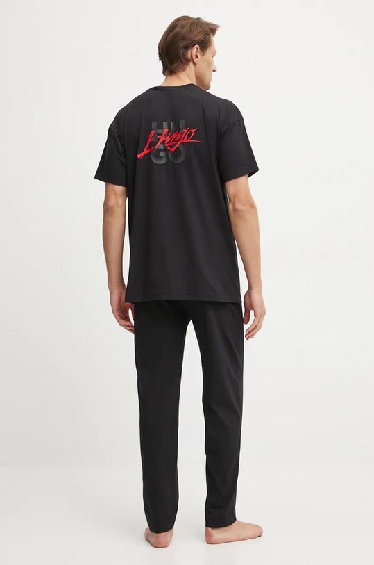 HUGO pigama in lana set nero 50525331