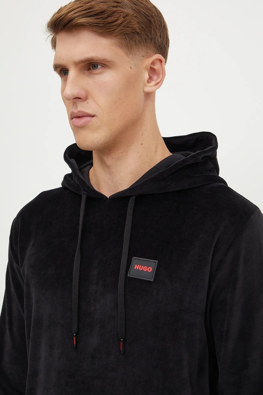 Zamatová tepláková súprava HUGO 50524794 čierna