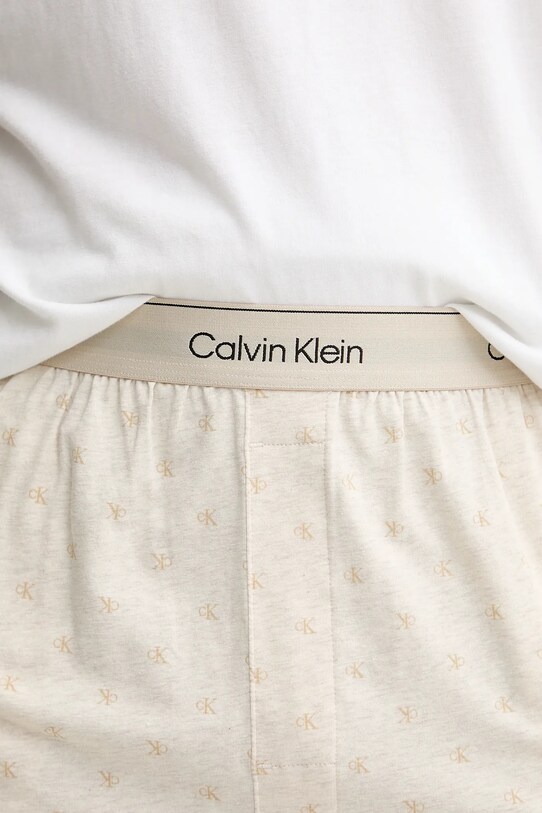 Calvin Klein Underwear szorty piżamowe beżowy 000NM2847E