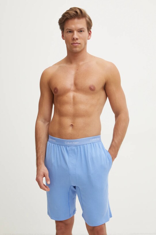 Calvin Klein Underwear szorty piżamowe 000NM2847E niebieski SS25