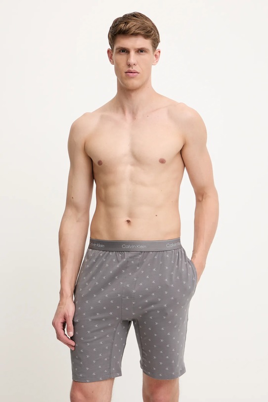 Calvin Klein Underwear pantaloni scurti de pijama uni gri 000NM2847E