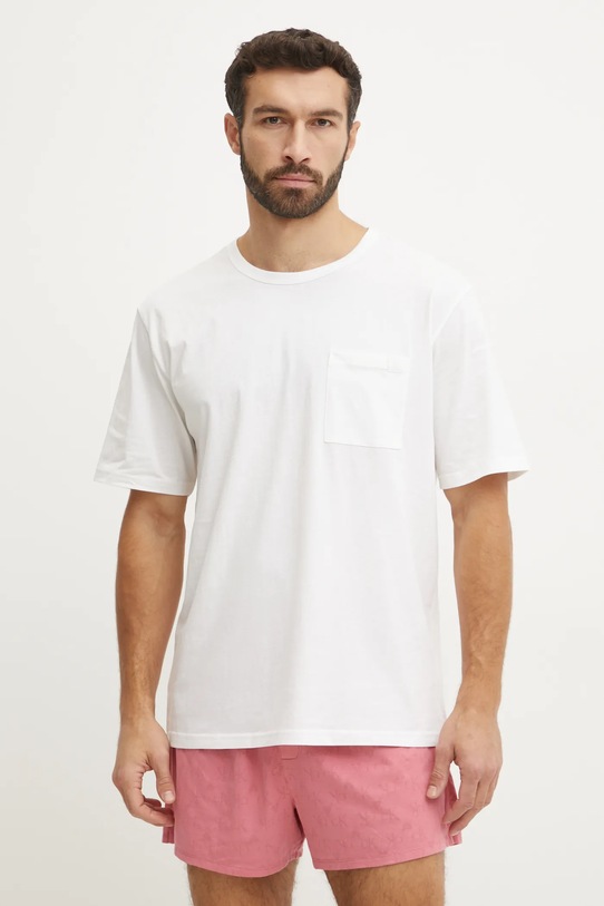 Pyžamo Calvin Klein Underwear hladký bílá 000NM2662E