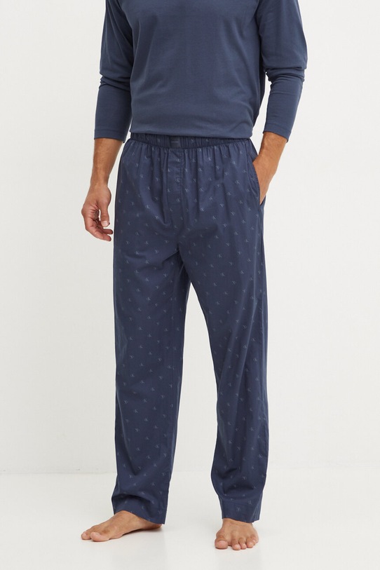 Oblečení Bavlněné pyžamo Calvin Klein Underwear 000NM2751E modrá