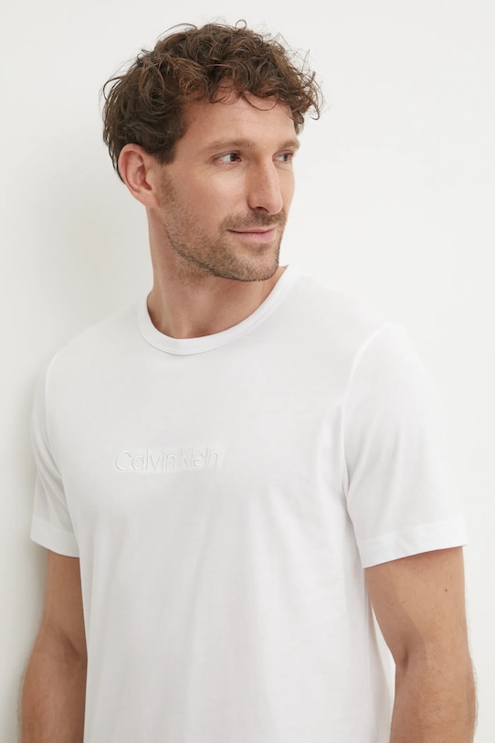 Oblečení Bavlněné pyžamo Calvin Klein Underwear 000NM2752E bílá