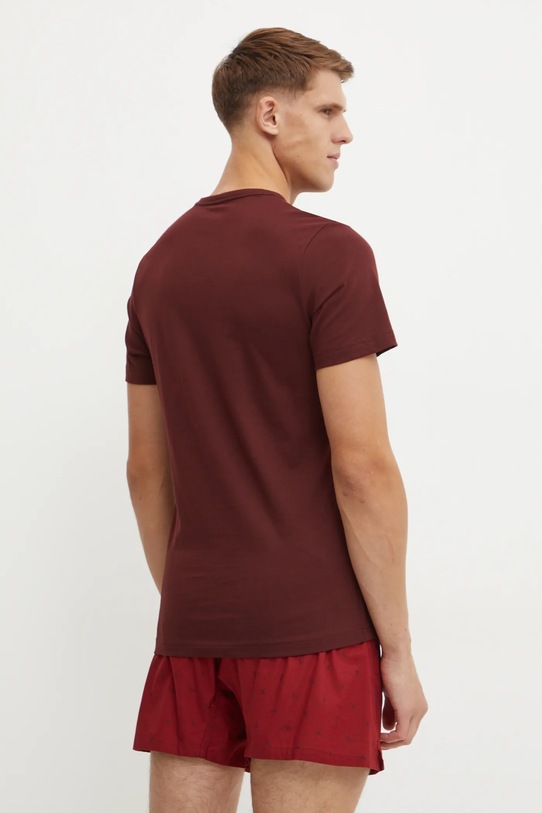 Bavlnené pyžamo Calvin Klein Underwear 000NM2762E hnedá AW24