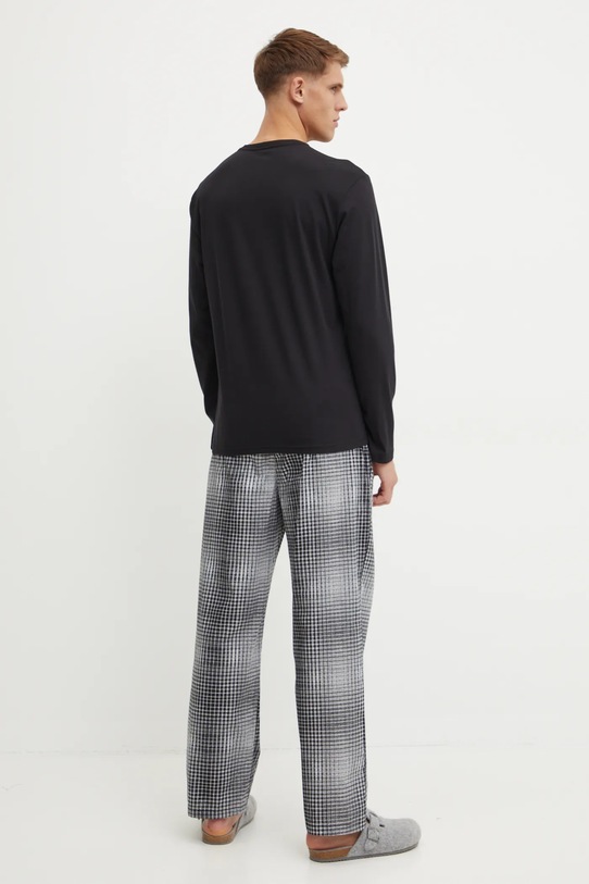 Бавовняна піжама Calvin Klein Underwear 000NM2842E чорний AW24
