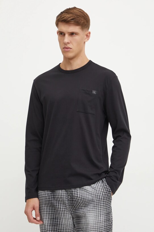Oblečení Bavlněné pyžamo Calvin Klein Underwear 000NM2842E černá
