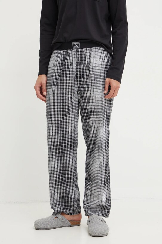 Bavlněné pyžamo Calvin Klein Underwear černá 000NM2842E