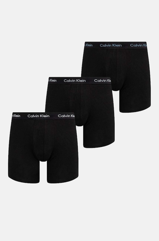 Boxerky Calvin Klein Underwear 3-pack pletenina černá 000NB1770A.